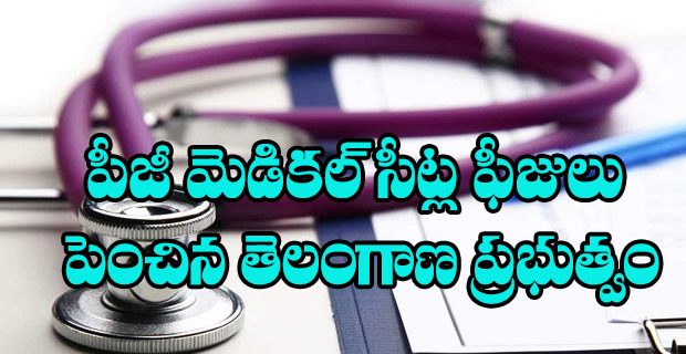 Telangana Government Raises PG Medical Seat Fees
